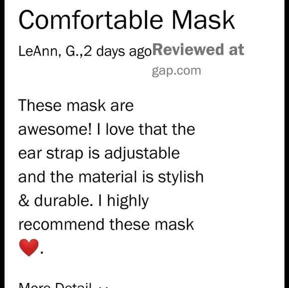 5/$16 pleated 3-layered facemasks w/ ear adjusters - Picture 14 of 16